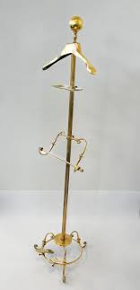 Adjustable Brass Valet Coat Rack by Glo-Mar Art Works For Sale at 1stDibs