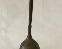 Vintage Etched Feather Pattern Brass Bell - Etsy