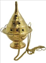 Hanging Brass Censer or Charcoal Burner - Large 7" Tall – Botanica las Americas