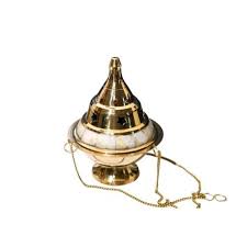Star Cutouts Hanging Brass Incense Burner – 5" – Shop Cosmic Healing
