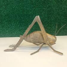 Oversized Brass Grasshopper | Chairish