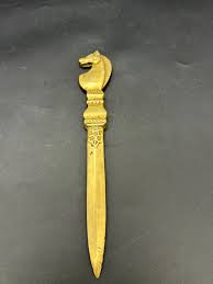 Vintage Brass Letter Opener Horse Head Made in Israel by Nordia - Etsy Denmark