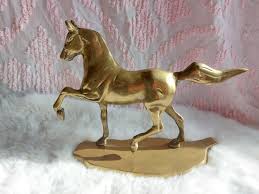 Vintage Solid Brass Horse Table Sculpture 11"w X 7.5"h X 3"d ...