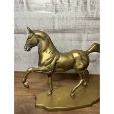 Vintage Brass Horse Sculpture – Post Furnishings