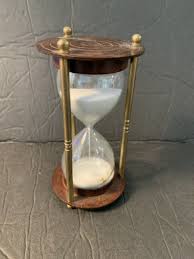 Vintage Metal and Glass Hour Glass Egg Timer 3 Minute 4.5 ...