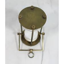 Vintage Hangable Brass Hourglass - Egg Timer | Chairish