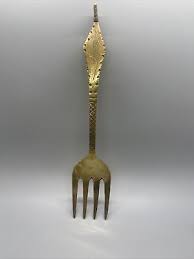 Serveware Spoon & Fork Goldtone Made In Taiwan Handmade ...