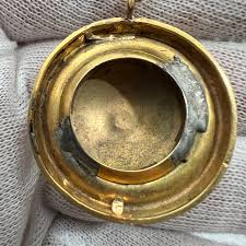 C. 1870 14k Victorian Handmade, One-of-a-kind, Pendant & 14k Chain Necklace Plus a Free Gift of C. 1955 Sterling Silver Serpentine Earrings - Etsy