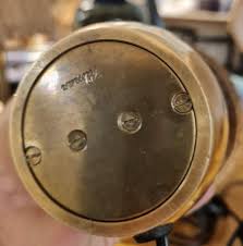 Pair of Mauri Almari Cast Brass "Drop" Table Lamps Model 61046, Idman 1950s For Sale at 1stDibs