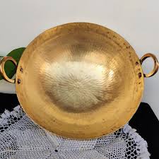 Antique Brass Kitchenware Cooking Kadai | Brass Frying ...