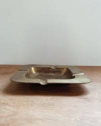 Hammered Brass Ashtray — counter-space
