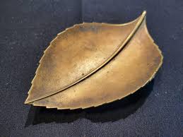 Carl Aubock Model 3178 Bronze LEAF DISH Aubock Vienne Workshops 1930's | eBay