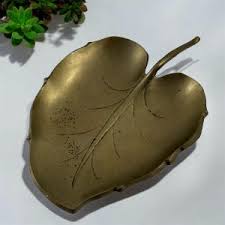 Brass Leaf Tray - Etsy
