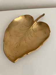 Vintage Brass Leaf Tray Dish for Trinkets or Jewelry - Etsy