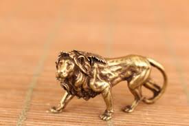 Bronze Handmade Lion Statue Chinese Old Collection Tea Pet ...