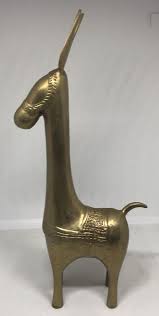 Vintage Solid Brass Long-Necked Donkey Burro Decorative Figurine 11in India | eBay