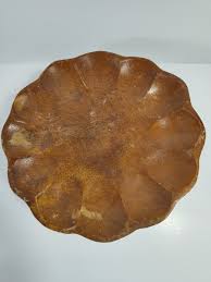 Vintage Wooden Pedestal Plate With Assorted Fruit | eBay