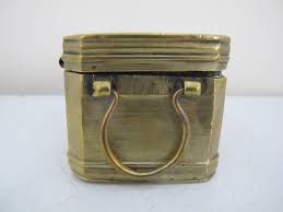 Antique Mindanao East Indian Brass Copper Inlay Betel Nut Snuff Box | Chairish