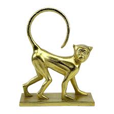 Buy Hind Decor Golden Aluminum Monkey Sculpture This Delightful Piece of Art showcases Intricate Details and a Luxurious Golden Finish That Instantly Grabs Attention Online at Low Prices in India - Amazon.in