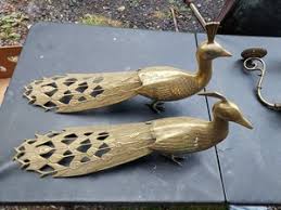Vintage Brass Peacock | eBay