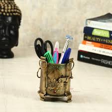 Handicrafts Paradise Ethnic Design sigri penstand in Iron ...