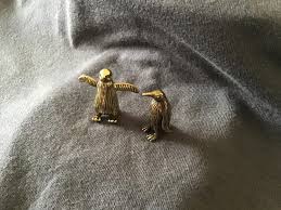 Two Brass Penguin Ornament Statues With Gift Bag - Etsy