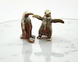 Brass Penguin Figurine Wildlife Lovers Handcrafted Desk ...