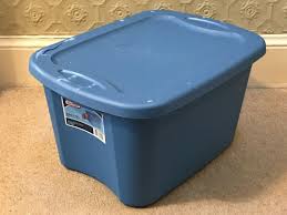 STERILITE 5 GALLON / 19 LITRES STORAGE TOTE BOX BLUE MADE IN ...