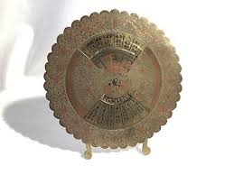 Vintage Brass 75 Year Calendar 1977-2051 With Attached Stand ...