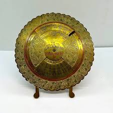 Vintage | Office | Vintage Brass 75 Year Calendar 958 To 232 ...