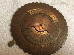 Perpetual 40 Year Brass Calendar 1965 To 2004 | eBay