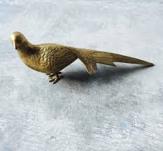 Vintage Brass Pheasant - HUNTEDFOX