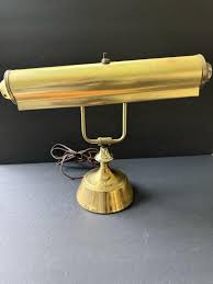 Vtg. Lamp Underwriters Laboratories Brass Bankers Piano ...