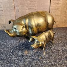 Brass Pig Bank for sale | eBay