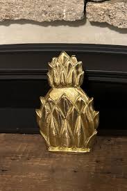 Vintage Brass Pineapple Doorknocker - Etsy