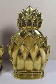 Set of 2 VMC Newport Solid Brass Pineapple Bookends | eBay Australia