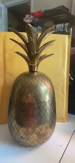 brass pineapple ice bucket made in India vintage | eBay