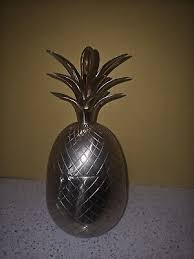 12" Brass Pineapple, Wine Cooler, Container, Humidor ...