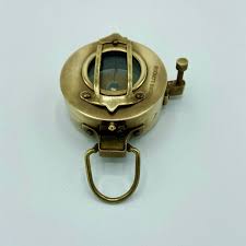 Brass 3" Glass Bottomed Surveying Compass in a Wood Box – Ahura Collectables