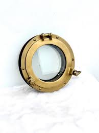 Canal Boat Porthole Mirror, Nautical Wall Décor, Vintage ...