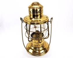 Universal Metal Brass Oil Lantern, Globe Guard, Swing Handle, Vintage Railroad - Etsy