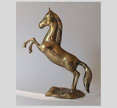 Sculpture of Horse on Pedestal - Etsy