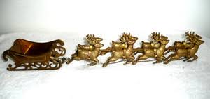 Santa and Reindeer Vintage | eBay