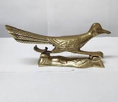Vintage Brass Roadrunner Statue Figurine Brass Bird Shelf Decor; Made In Taiwan | eBay