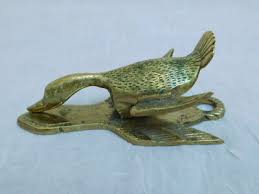 VIRGINIA METALCRAFTERS VM BRASS DUCK PAPER HOLDER DESKTOP SIGNED BURNS | eBay Australia