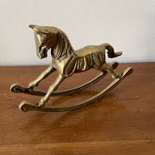 Brass ROCKING HORSE, Mare, Saddle, 1970s, Handmade, Ornate, Figurine, Knick Knack, Bedroom Décor, Office Décor, Nursery, Vintage - Etsy