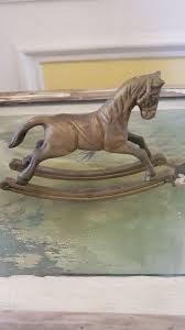 Vintage Solid Brass Rocking Horse Figurine | eBay