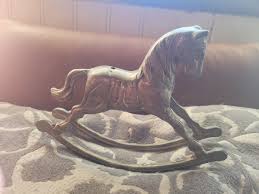Vintage Brass Rocking Horse Carousel Around 6in | eBay