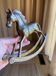 Vintage Brass Rocking Horse - Etsy