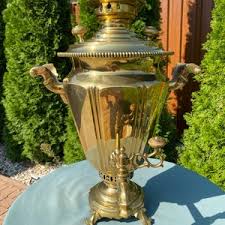 Antique Samovar Gift for Her Soviet Teapot Vintage Kettle Antique Wood-burning Brass Samovar Russian Rumka Samovar - Etsy